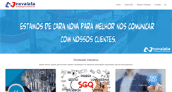 Desktop Screenshot of novalata.com.br